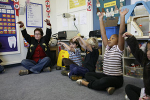 Meditación en el colegio