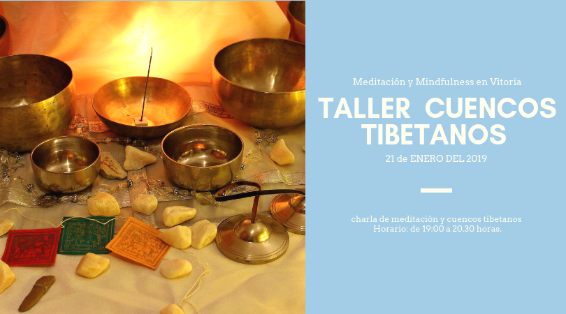Charla de meditación y cuencos tibetanos en Vitoria, Álava.